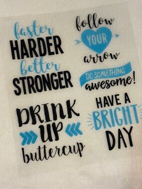 💜 Motivational Decorative Sticker Sheet